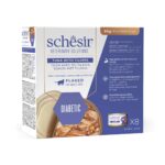 Schesir Veterinary Solution Diabetic Flacked with Tilapia 8x80g